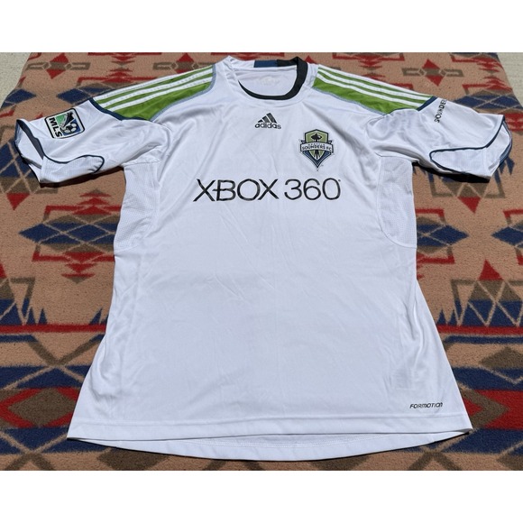 Seattle Sounders Xbox 360 Microsoft Adidas MLS  Soccer Jersey 2009 Men's Large